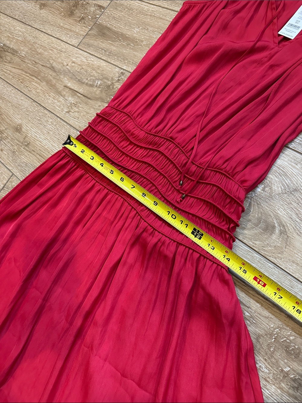 NWT WHBM Beautiful Red Lightweight Silky Dress Size X Small - Picture 11 of 14